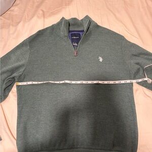 U.S. Polo Assn. Men's Gray Zip-Up Sweater